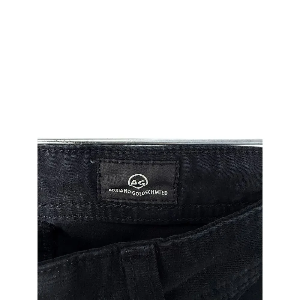 AG Adriano Goldschmied The Graduate Black Tailored Straight Pants 34x32